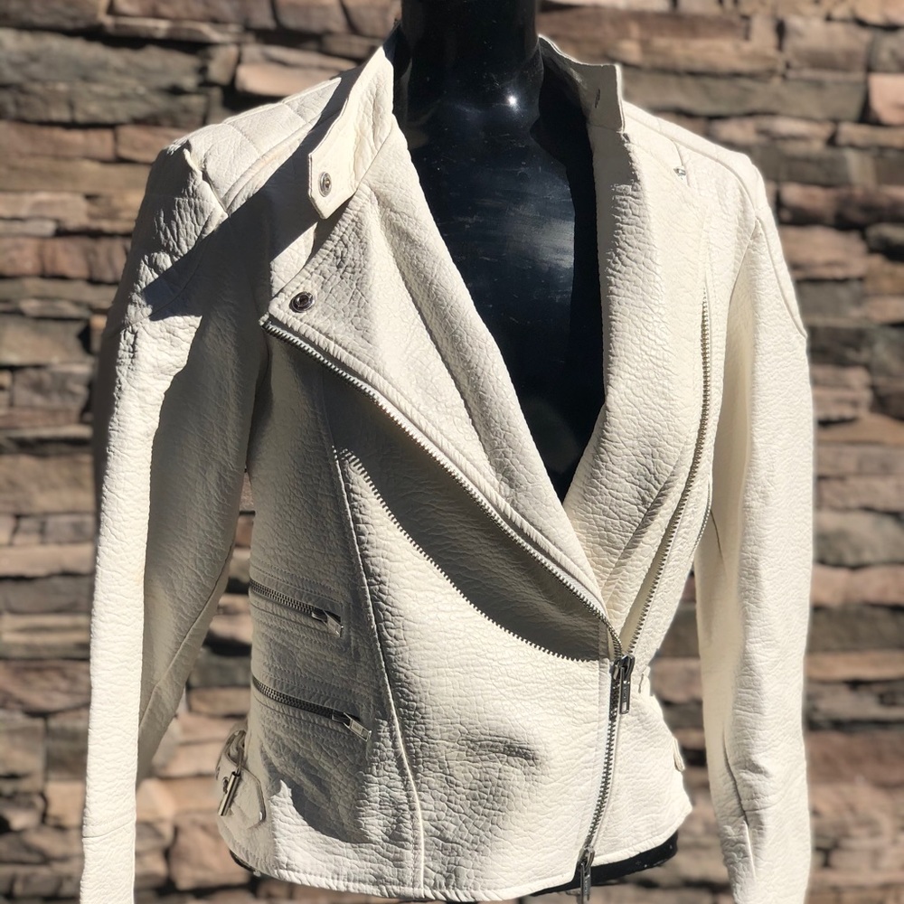 White Biker Jacket - image 1